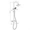 Душевая система Dorff Futura D0710400 с термостатом, Хром D0710400