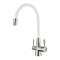 Смеситель Lemark Comfort LM3075BN-White, для кухни с подключением к фильтру с питьевой водой, никель LM3075BN-White - фото 537302