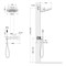Душевая система встроенная с термостатом Timo Saona золото матовое (SX-2329/17SM) SX-2329/17SM