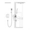 Душевая система встроенная Timo Selene белый матовый (SX-2029/16SM) SX-2029/16SM
