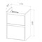Тумба под раковину Lemark Combi 50 см, подвесная/напольная, цвет белый глянец, LM03C50T LM03C50T