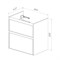 Тумба под раковину Lemark Combi 70 см, подвесная/напольная, цвет белый глянец, LM03C70T LM03C70T