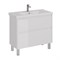 Тумба под раковину Lemark Combi 100 см, подвесная/напольная, цвет белый глянец, LM03C100T LM03C100T
