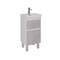 Тумба под раковину Lemark Combi 45 см, подвесная/напольная, корпус белый глянец, фасад бетон матовый, LM03C45T-Beton LM03C45T-Beton