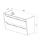 Тумба под раковину Lemark Miano 100 см, подвесная, цвет белый глянец, LM06M100T LM06M100T