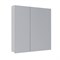 Шкаф зеркальный Lemark UNIVERSAL 80х80 см 2-х дверный, цвет корпуса: Белый глянец (LM80ZS-U) - фото 540927