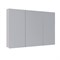 Шкаф зеркальный Lemark UNIVERSAL 120х80 см 3-х дверный, цвет корпуса: Белый глянец (LM120ZS-U) - фото 540943