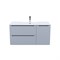 Тумба с умывальником, подвесная, 100 см, светло-серый, Edifice, IDDIS подходит умыв. 0101000i28 (EDI10L0i95K) EDI10L0i95K