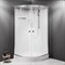 W94C-401-100MT X-Joy кабина душевая  100x100, 1/4 круга,  профиль мат.хром, стекло прозрачное W94C-401-100MT