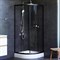 W88G-205-080BT64 X-Joy Twin Slide,  Душевое ограждение без  поддона, 80x80, профиль черный W88G-205-080BT64