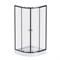 W88E-205-080BT64 X-Joy Twin Slide,  Душевое ограждение c поддоном, 80x80, профиль черный W88E-205-080BT64 - фото 544101