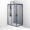 W90G-404-120280-BT Gem Twin Slide 120x80. Душевое ограждение,120x80, профиль черный мат., стекло про W90G-404-120280-BT
