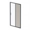 W90G-110-1-195BG Gem Solo Дверь душевая 110х195, стекло тонированное, профиль черный матовый W90G-110-1-195BG
