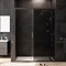 W90G-150-1-195BG Gem Solo Дверь душевая 150х195, стекло тонированное, профиль черный матовый W90G-150-1-195BG