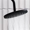 947760300 Apollo душевая система с ванно-душевым ТМС смесителем-полкой, черный 947760300