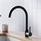 D3007022 Logic кухонный смеситель поворотный, черный D3007022