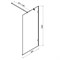 W94WI-90-F1-MTE Душевая перегородка X-Joy 90x195, стекло прозр. 6 мм + покрытие, фурнитура мат хром W94WI-90-F1-MTE