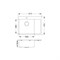 Мойка кухонная Alveus Quarto 20 BRS 615х480х190 нержавеющая сталь, с сифоном 1124383