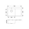 Мойка кухонная Alveus Quarto 30 BRS 780х480х190 нержавеющая сталь, с сифоном 1124384