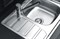 Мойка кухонная Alveus Zoom 10 LEI 615х500х155 нержавеющая сталь, с сифоном 1098941