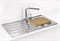 Мойка кухонная Alveus Zoom 30 NAT 860х500х155 нержавеющая сталь, с сифоном 1098773