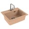 Мойка кухонная Alveus Granital Atrox 30 Beige-G55 590х500х195 с сифоном, бежевая 1131994