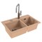 Мойка кухонная Alveus Granital Atrox 50 Beige-G55 790х500х195 с сифоном, бежевая 1132000