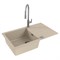 Мойка кухонная Alveus Granital Cadit 40 Terra-G22 860х500х200 с сифоном, песчаный 1132028