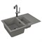 Мойка кухонная Alveus Granital Cadit 70 Concrete-G81 790х500х200 с сифоном, серая 1131360
