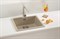 Мойка кухонная Alveus Granital+ Quadrix 50 Pebble-G02M 560х460х200 с сифоном, бежевая 1108035