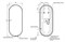 Зеркало Cersanit ECLIPSE smart 50*122 с подсветкой овальное черная рамка (64151) 64151