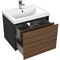 Тумба под раковину Cersanit Grande 60 64759 подвесная Черная Орех 64759