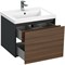Тумба под раковину Cersanit Grande 60 64759 подвесная Черная Орех 64759