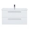 Тумба подвесная Dreja.Rus GIO 100 под умывальник Эйфория-100, белый глянец 77.0105W