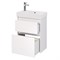 Тумба под раковину Dreja Slim 55 99.0400 подвесная, Белая 99.0400