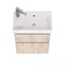 Тумба под раковину Dreja Slim 55 99.0500 подвесная Дуб кантри, Белый глянец 99.0500
