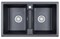 Кухонная мойка Granula GR-8101 8101sv, шварц 8101, ШВАРЦ - фото 553442