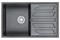 Кухонная мойка Granula GR-8002 8002sv, шварц 8002, ШВАРЦ - фото 553472