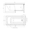 Акриловая ванна Alex Baitler Garda 120x70, без гидромассажа GARDA 120*70