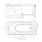 Акриловая ванна Alex Baitler Nemi 150х70, без гидромассажа NEMI 150*70