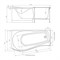 Акриловая ванна Alex Baitler Orta 170х92 R без гидромассажа ORTA L 170*92