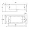 Акриловая ванна Alex Baitler Michigan 150х70 без гидромассажа MICHIGAN 150*70