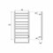 Электрический полотенцесушитель Point Аврора PN10850 П10 500x1000 диммер справа Хром PN10850