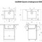 Кухонная мойка Ulgran Quartz Underground 500-01 Жасмин Under 500-01