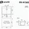Кухонная мойка Ulgran Practik PR-M 565-004 Черный оникс PR-M 565-004