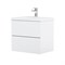 Тумба под раковину Am.Pm Gem 60 см, белый глянец, подвесная с 2 ящиками, M90FHX06022WG M90FHX06022WG