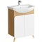 Тумба под раковину Aqwella Basic 65 BAS0106DZ Дуб золотой BAS0106DZ