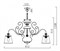 Подвесная люстра Freya Driana FR2405-PL-08-BZ MY_FR2405-PL-08-BZ