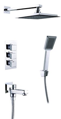 Душевая система Timo Tetra-thermo 3-х режимная с термостатом (SX-0199/00SM chrome) SX-0199/00SM - фото 262014