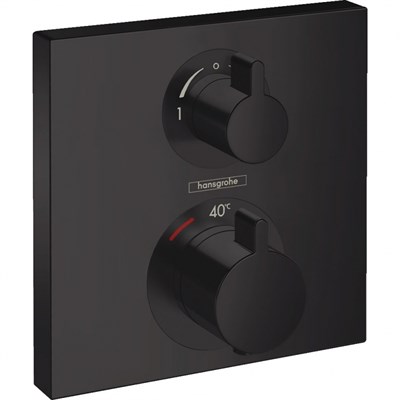 Смеситель для душа Hansgrohe Ecostat Square 15714670 с термостатом Черный матовый 15714670 - фото 389406